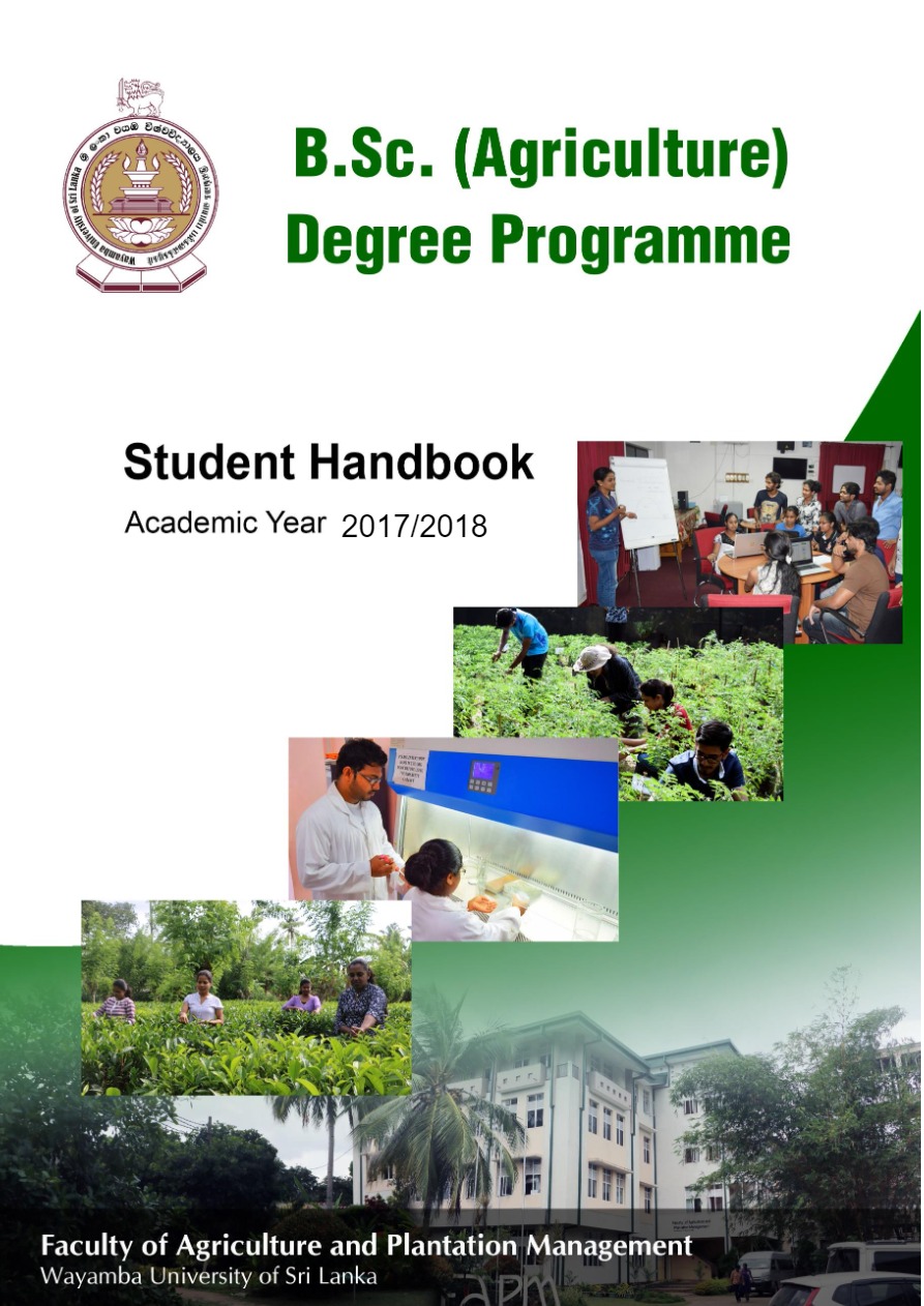Faculty of Agriculture & Plantation Management B.Sc. Agriculture